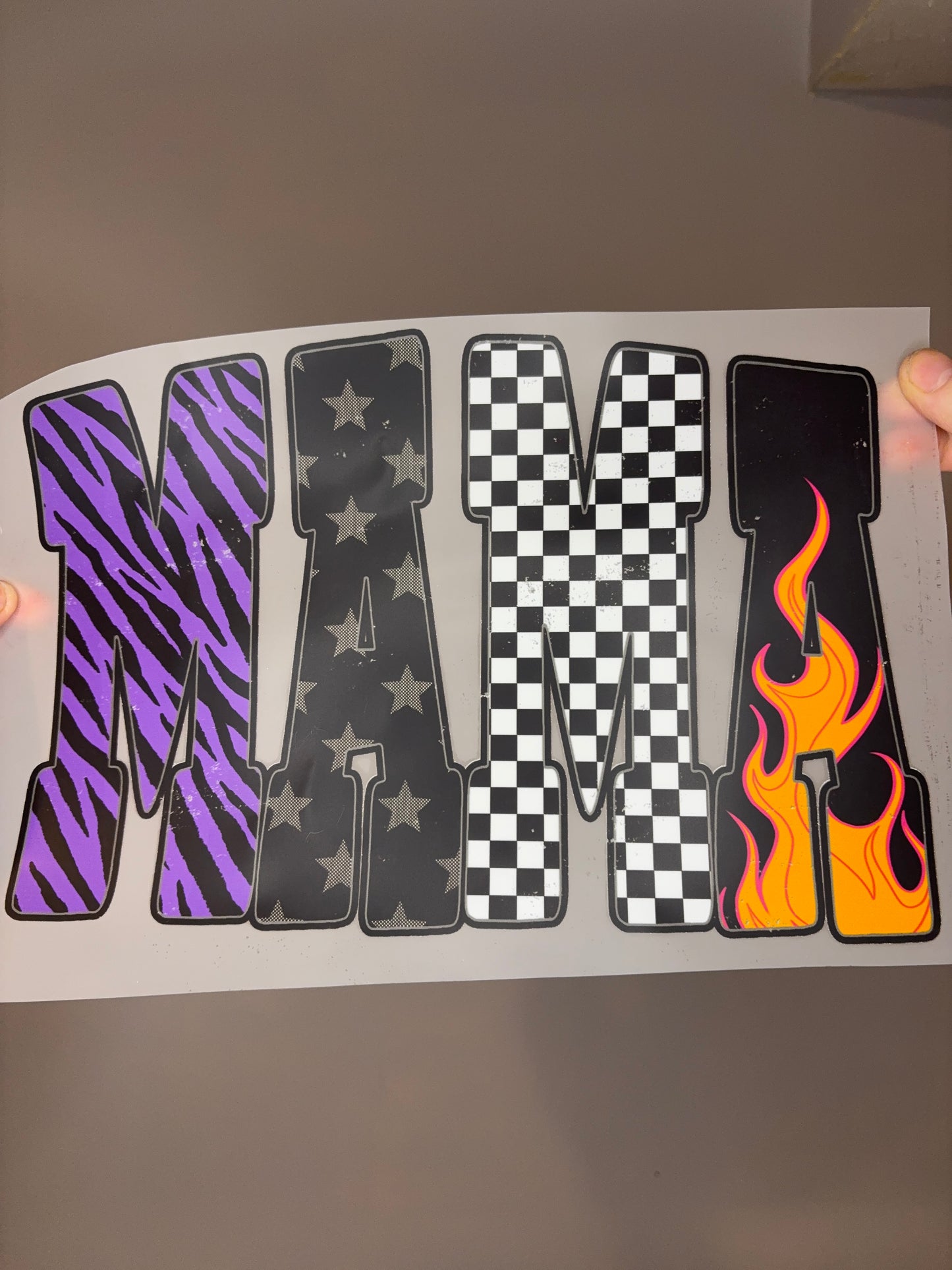 Mama - Purple Zebra