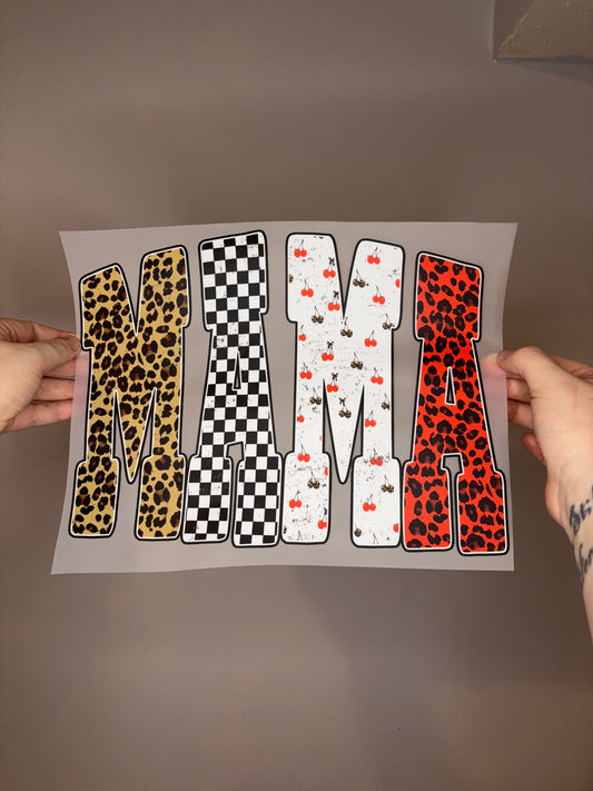 Mama - cheetah/checker/cherry