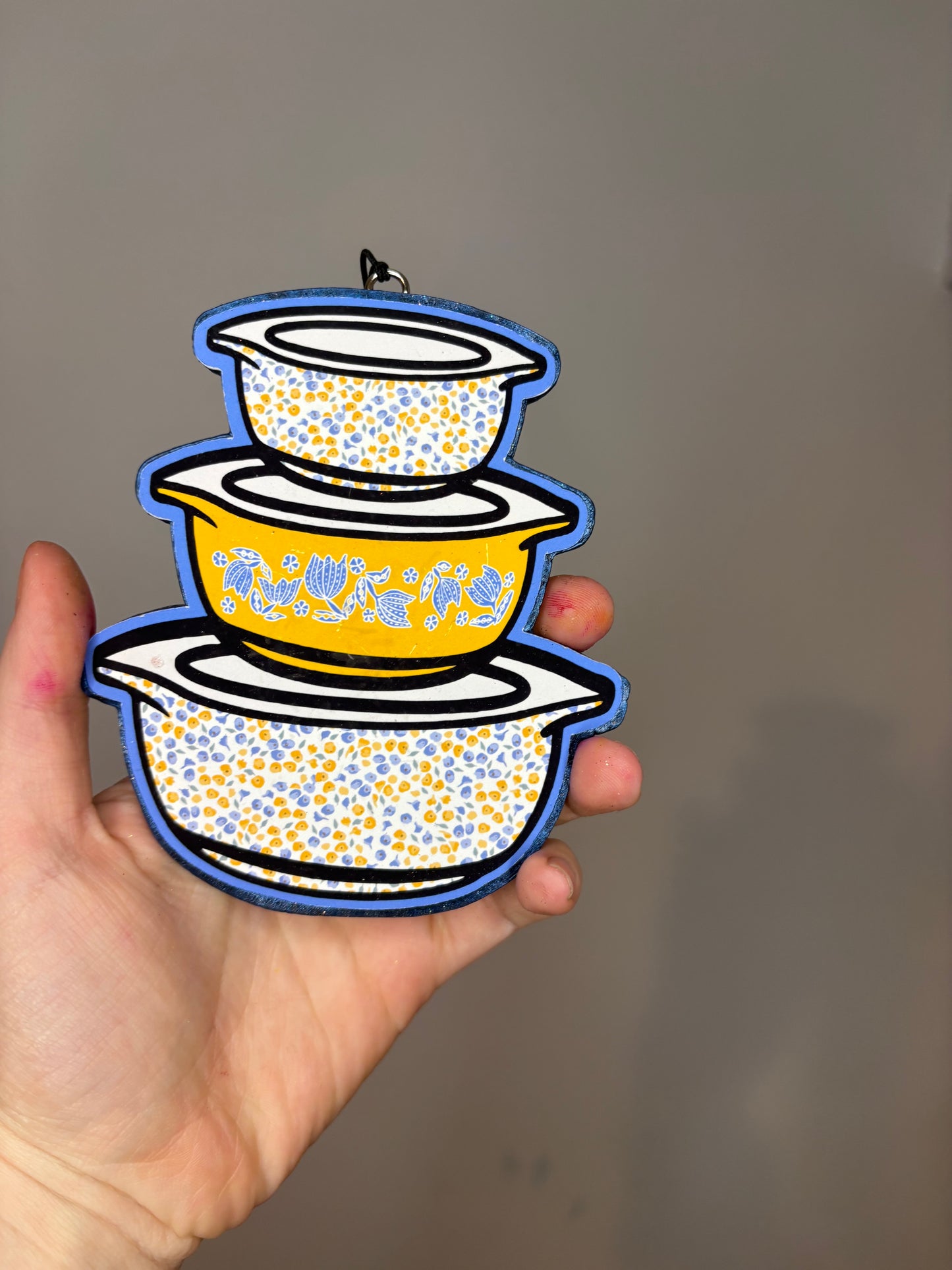 Blue Pyrex Bowls